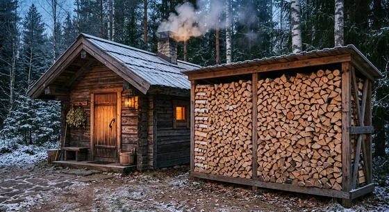 Укладка дров в Поварове, проезд Дачная, 35